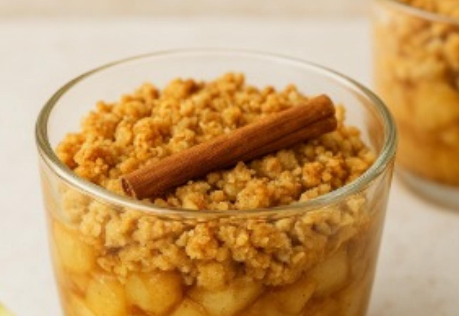 Appel-kaneel crumble