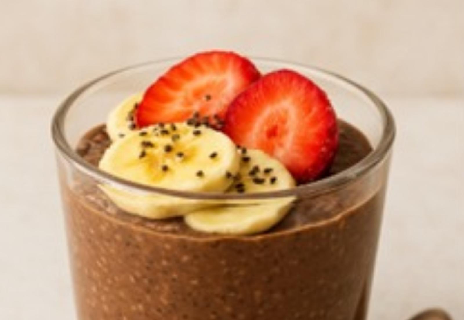 Chocolade-chia pudding